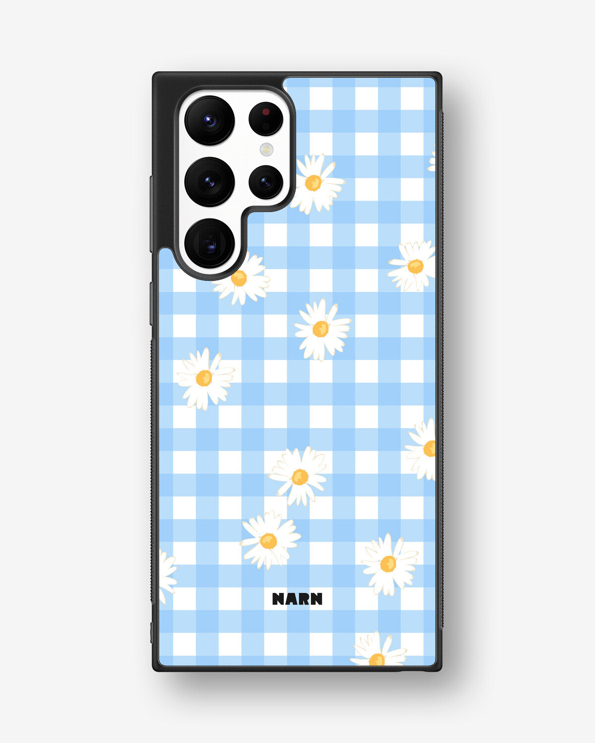 Samsung Galaxy S22 Ultra Hard Case – Blue Daisies - View 1