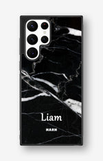 Samsung Galaxy S22 Ultra Hard Case – Custom - Black Marble - View 1