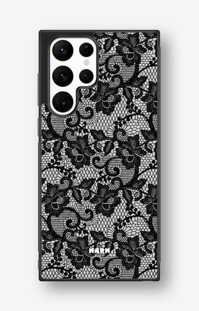 Samsung Galaxy S22 Ultra Hard Case – Midnight Lace - View 1