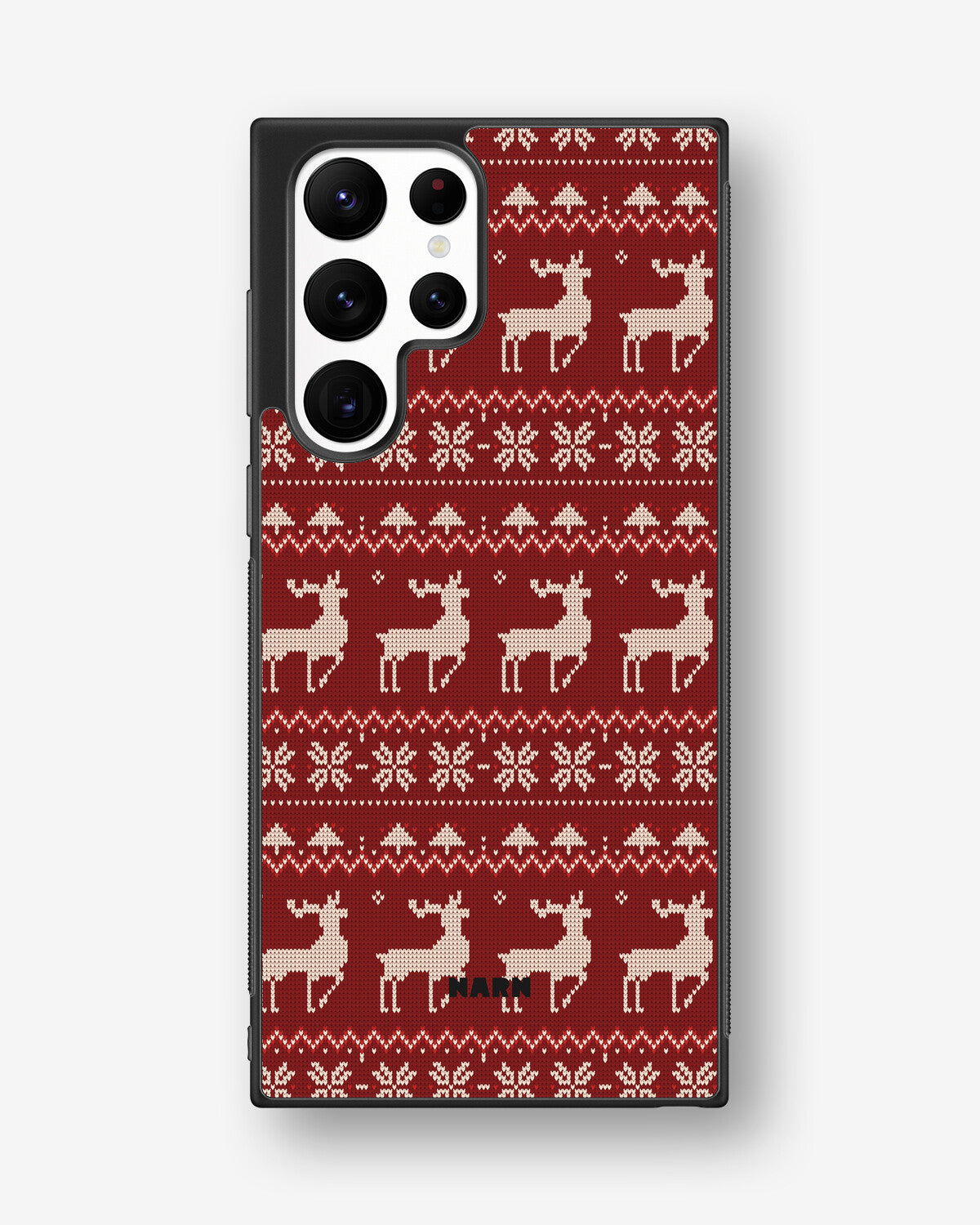 Samsung Galaxy S22 Ultra Hard Case – Reindeer Knit - View 1