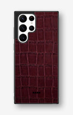 Samsung Galaxy S22 Ultra Hard Case – Rouge Croc - View 1