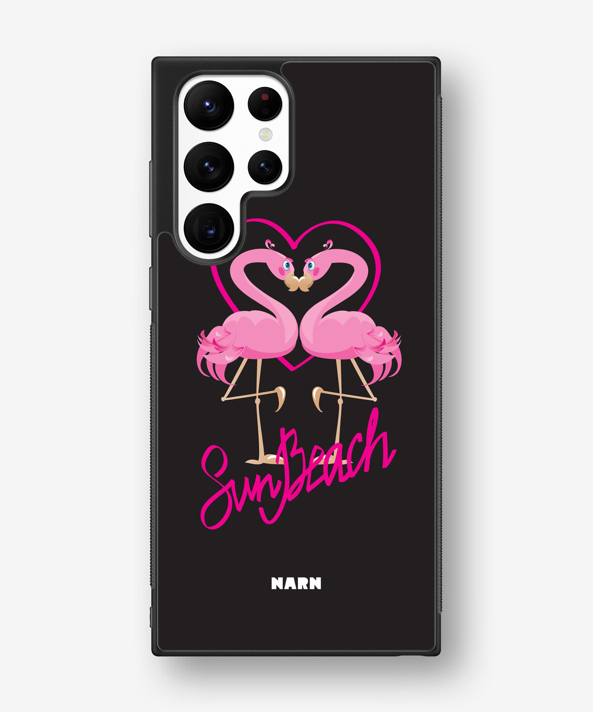 Samsung Galaxy S22 Ultra Hard Case – Beach Flamingo - View 1