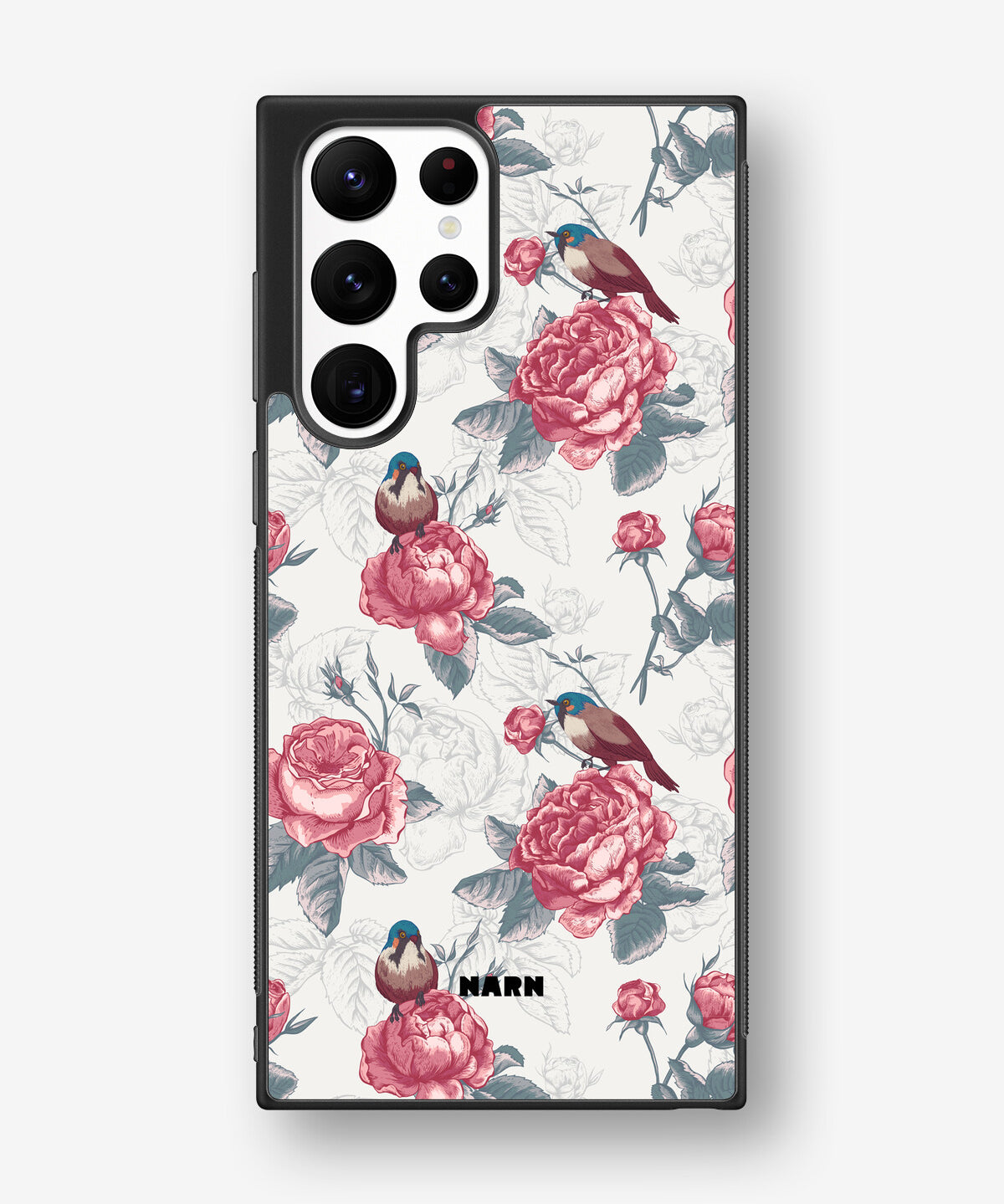 Samsung Galaxy S22 Ultra Hard Case – Birds Among Roses - View 1