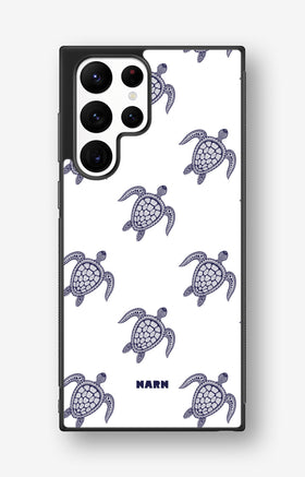 Samsung Galaxy S22 Ultra Hard Case – Blue Turtles - View 1