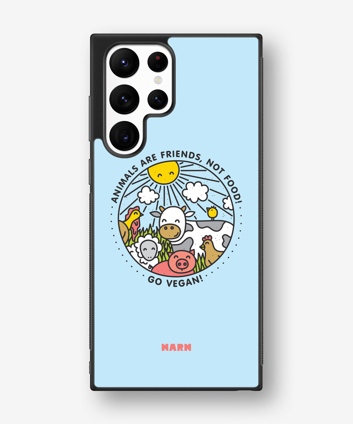 Samsung Galaxy S22 Ultra Hard Case – Friends, Not Food - View 1