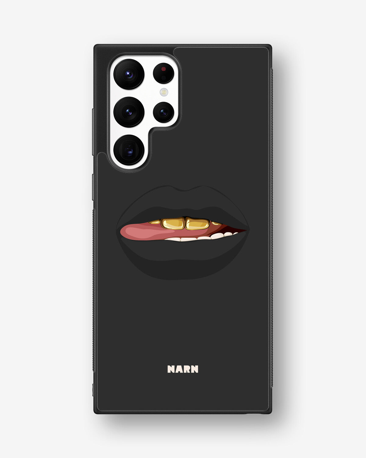 Samsung Galaxy S22 Ultra Hard Case – Golden Lips - View 1