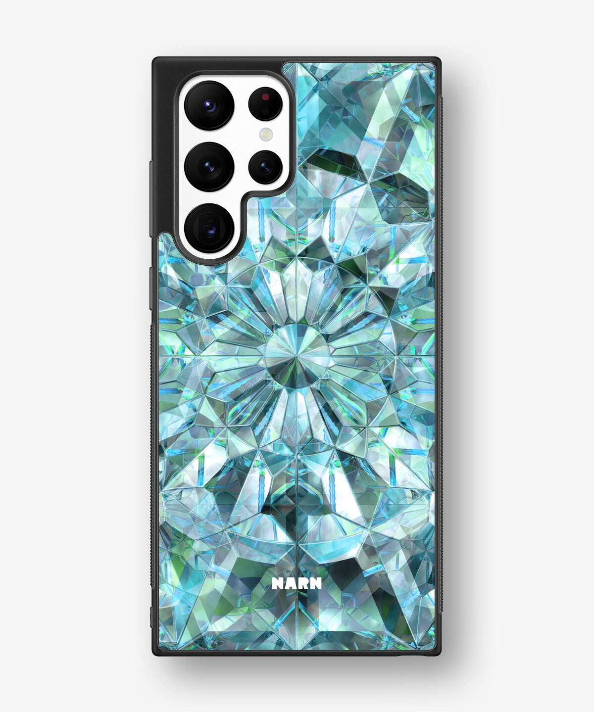 Samsung Galaxy S22 Ultra Hard Case – Green Crystals - View 1