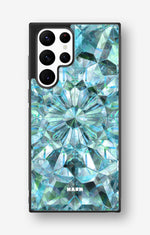 Samsung Galaxy S22 Ultra Hard Case – Green Crystals - View 1