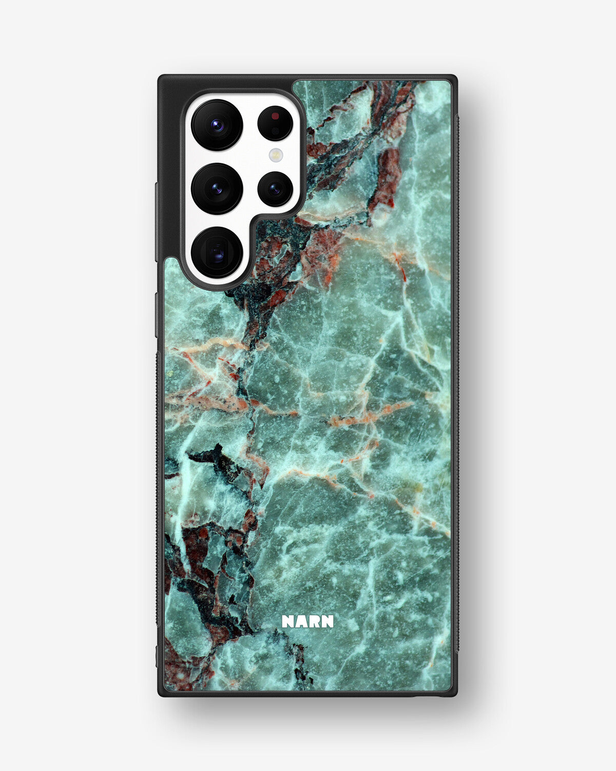 Samsung Galaxy S22 Ultra Hard Case – Green Marble - View 1