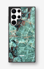 Samsung Galaxy S22 Ultra Hard Case – Green Marble - View 1