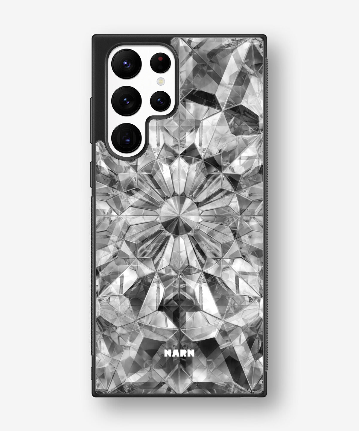 Samsung Galaxy S22 Ultra Hard Case – Grey Crystals - View 1