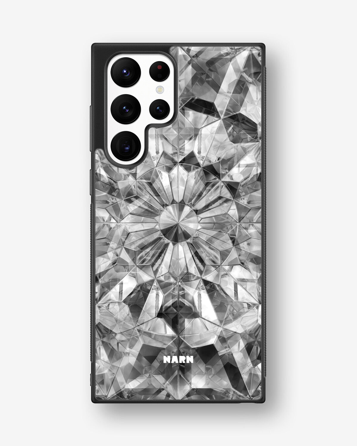Samsung Galaxy S22 Ultra Hard Case – Grey Crystals - View 1