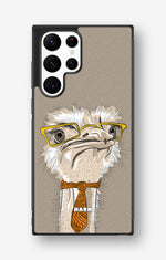 Samsung Galaxy S22 Ultra Hard Case – Hipster Ostrich - View 1