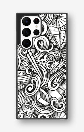 Samsung Galaxy S22 Ultra Hard Case – Japanese Pattern - View 1