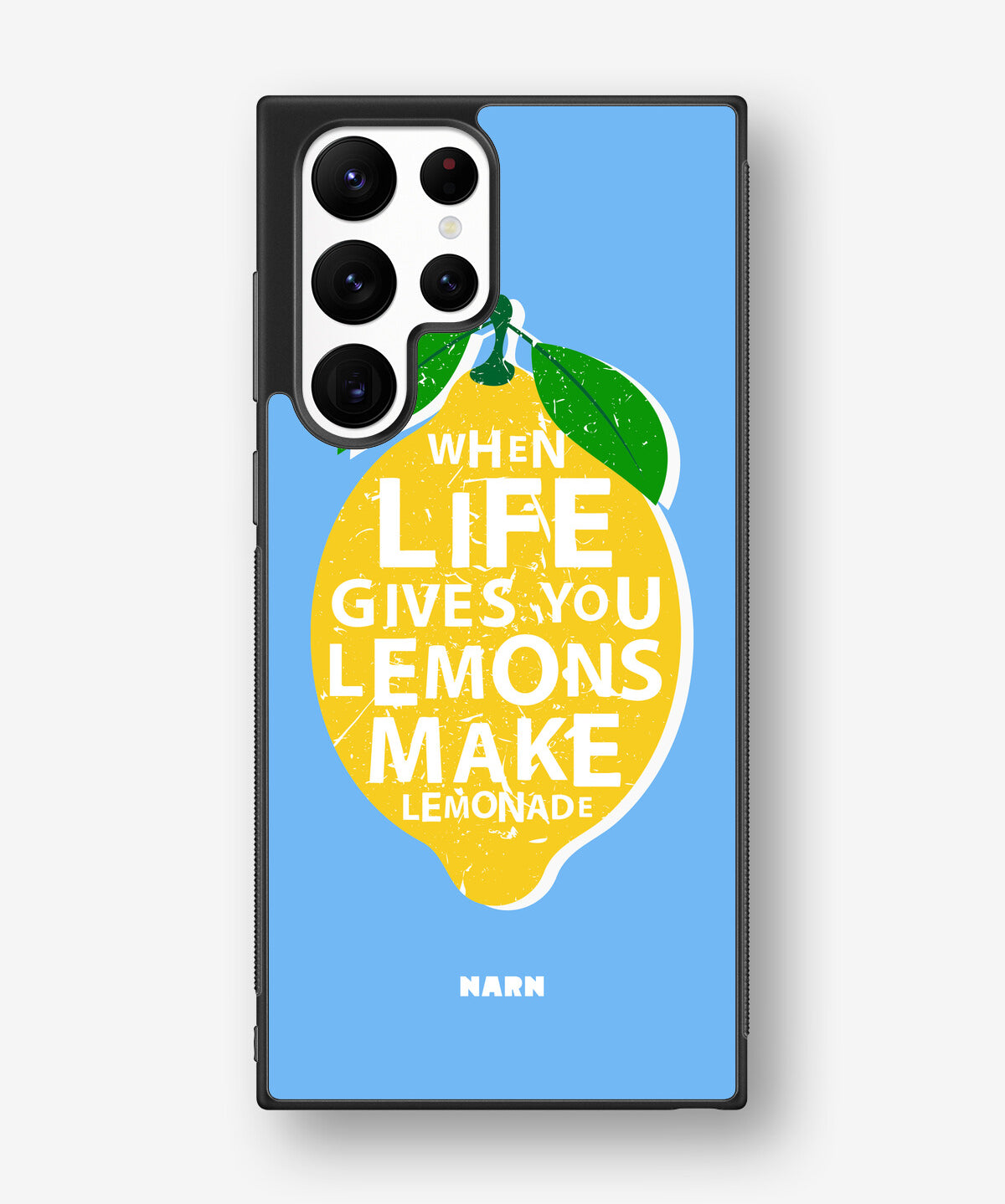 Samsung Galaxy S22 Ultra Hard Case – Lemon Quote - View 1