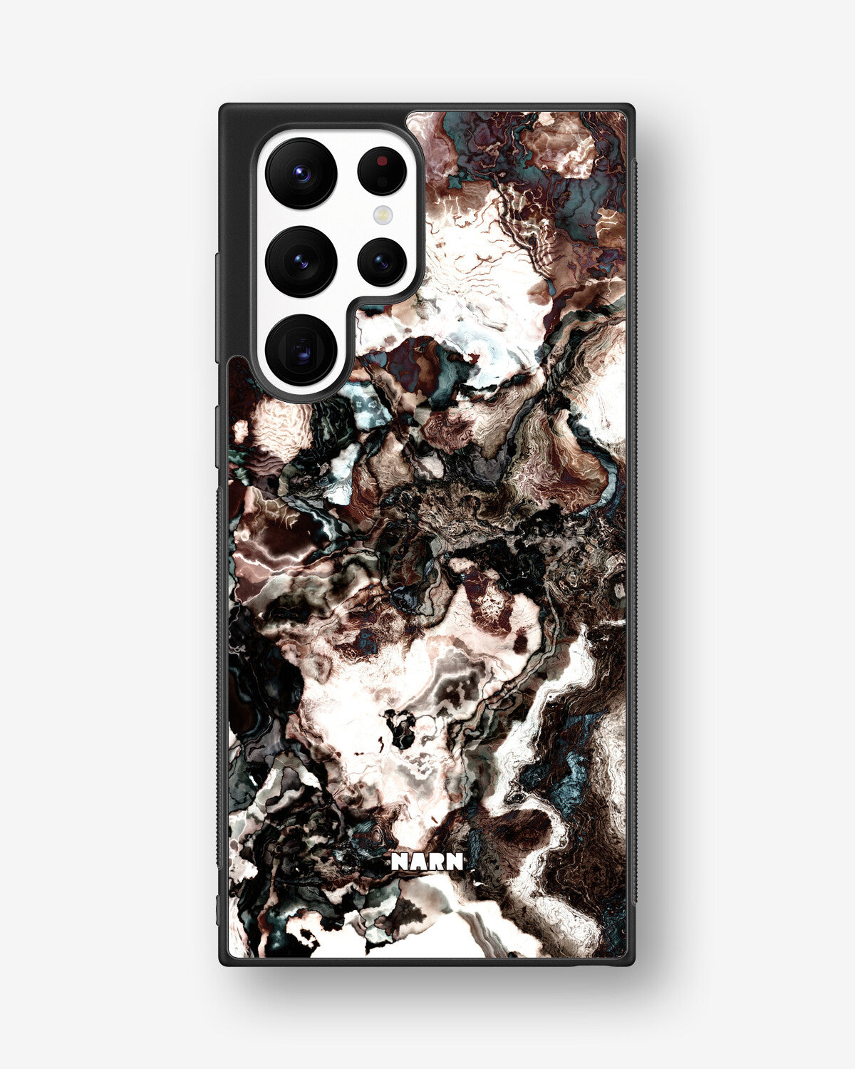 Samsung Galaxy S22 Ultra Hard Case – Marble Brown - View 1