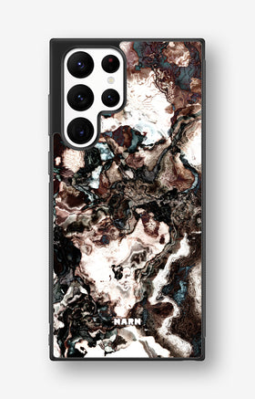 Samsung Galaxy S22 Ultra Hard Case – Marble Brown - View 1