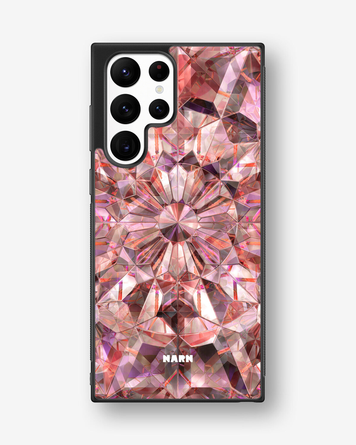 Samsung Galaxy S22 Ultra Hard Case – Pink Crystals - View 1