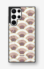 Samsung Galaxy S22 Ultra Hard Case – Pink Marble Waves - View 1