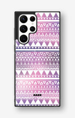 Samsung Galaxy S22 Ultra Hard Case – Purple Aztec - View 1