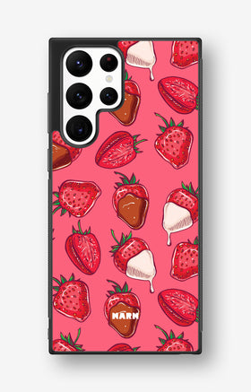 Samsung Galaxy S22 Ultra Hard Case – Strawberry Chocolate - View 1