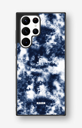 Samsung Galaxy S22 Ultra Hard Case – Tie Dye Blue - View 1