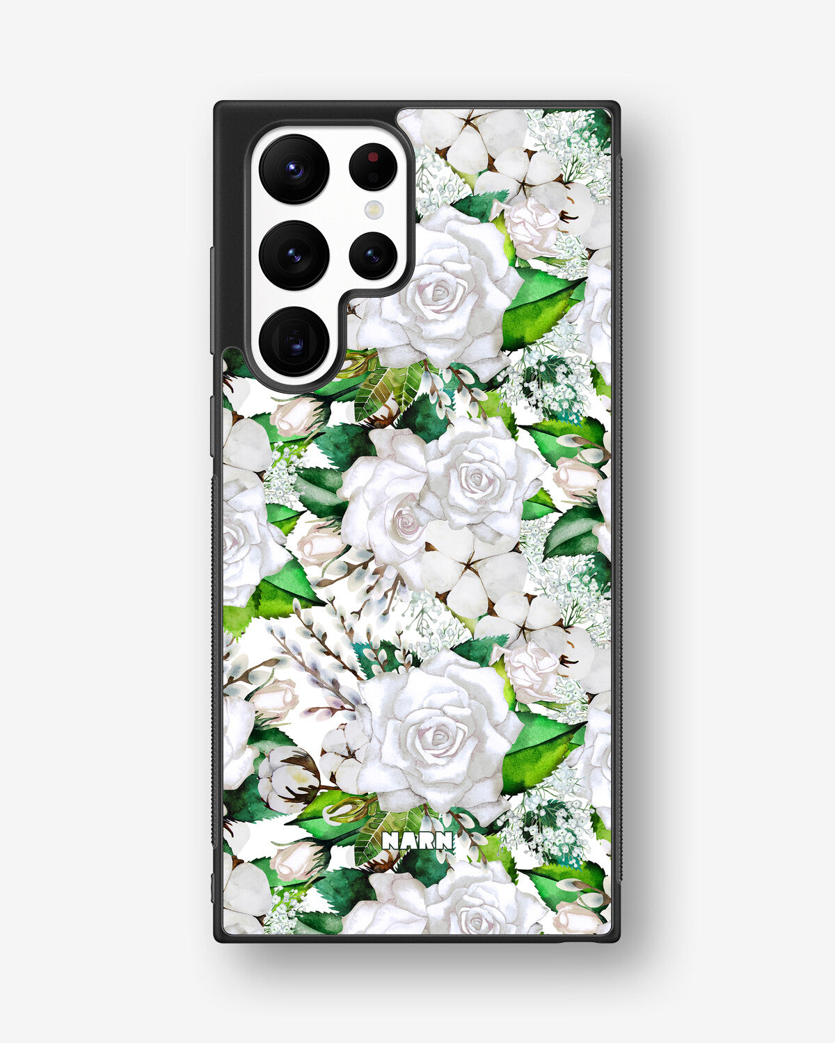 Samsung Galaxy S22 Ultra Hard Case – White Bloom - View 1