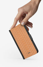 Samsung Galaxy S22 Ultra Wallet Case - Orange Snake - View 2