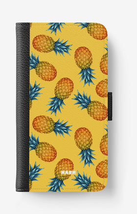 Samsung Galaxy S22 Ultra Wallet Case - Sunny Pineapple - View 1