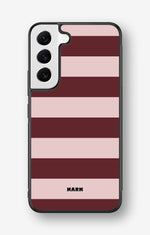 Samsung Galaxy S23 5G Hard Case – Cranberry Stripe - View 1