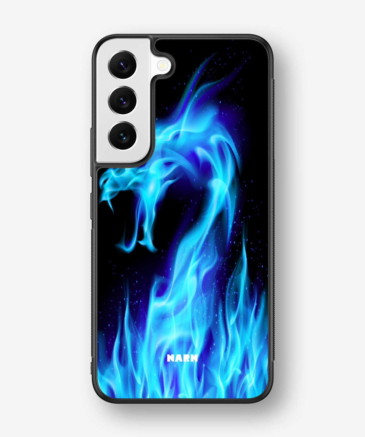 Samsung Galaxy S23 5G Hard Case – Blue Flames Dragon - View 1