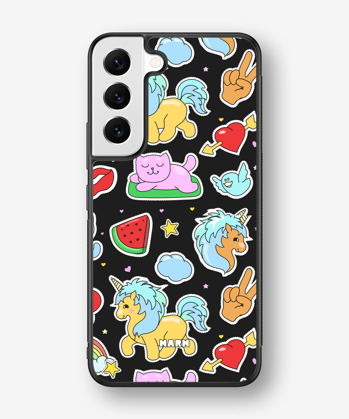 Samsung Galaxy S23 5G Hard Case – Cute Stickers - View 1
