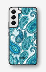 Samsung Galaxy S23 5G Hard Case – Turquoise Paisley - View 1