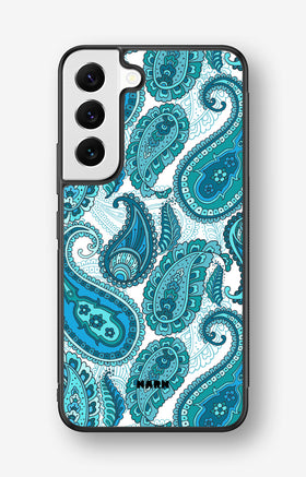 Samsung Galaxy S23 5G Hard Case – Turquoise Paisley - View 1