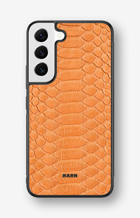 Samsung Galaxy S23 Plus Hard Case – Orange Snake - View 1