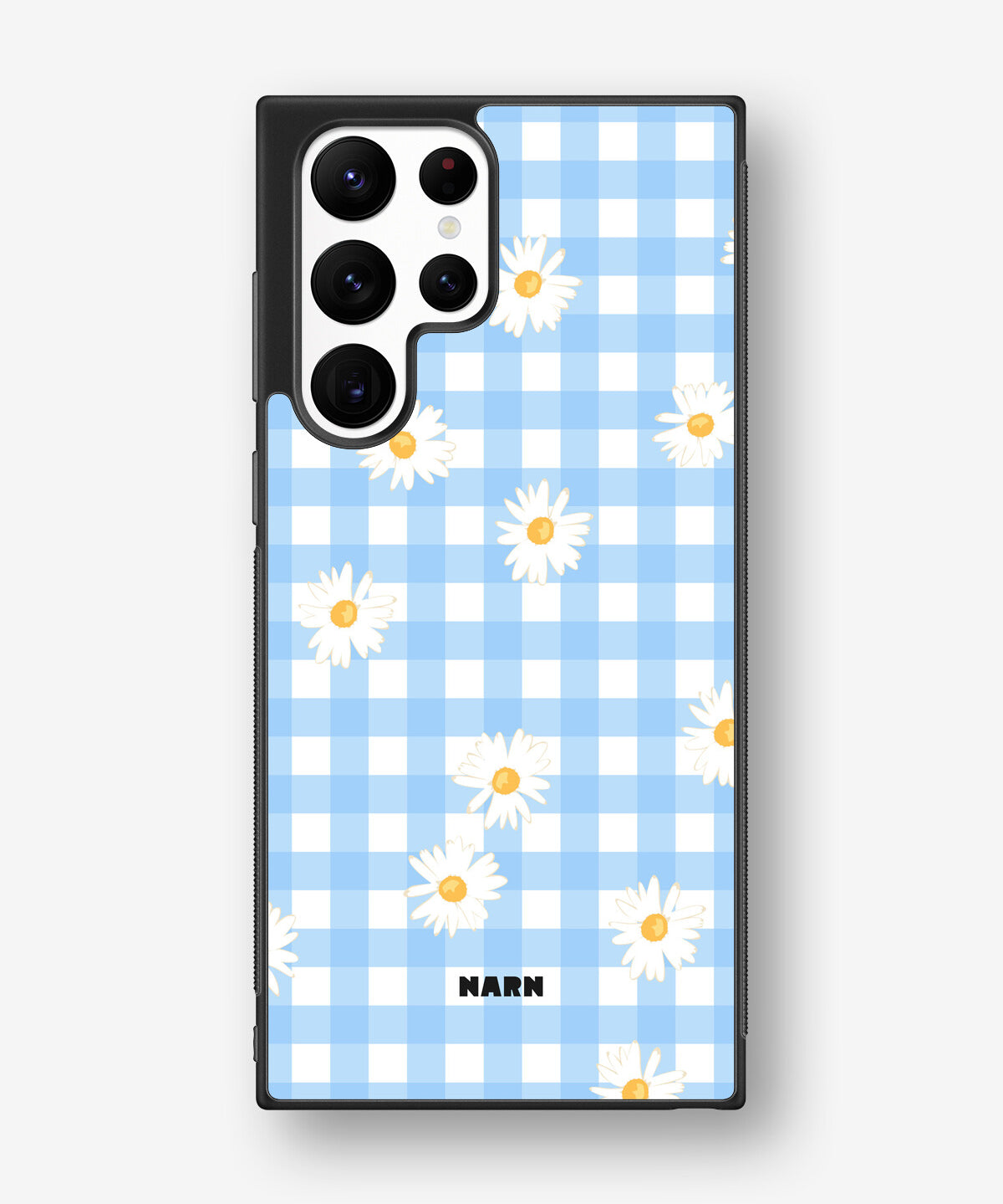 Samsung Galaxy S23 Ultra Hard Case – Blue Daisies - View 1