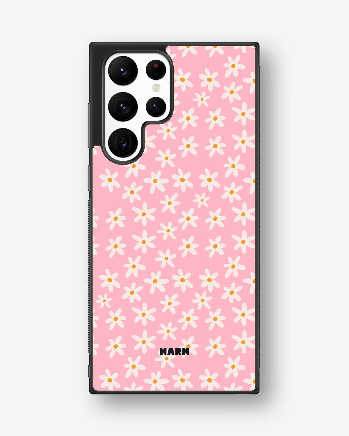 Samsung Galaxy S23 Ultra Hard Case – Pink Daisy - View 1