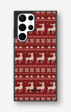 Samsung Galaxy S23 Ultra Hard Case – Reindeer Knit - View 1