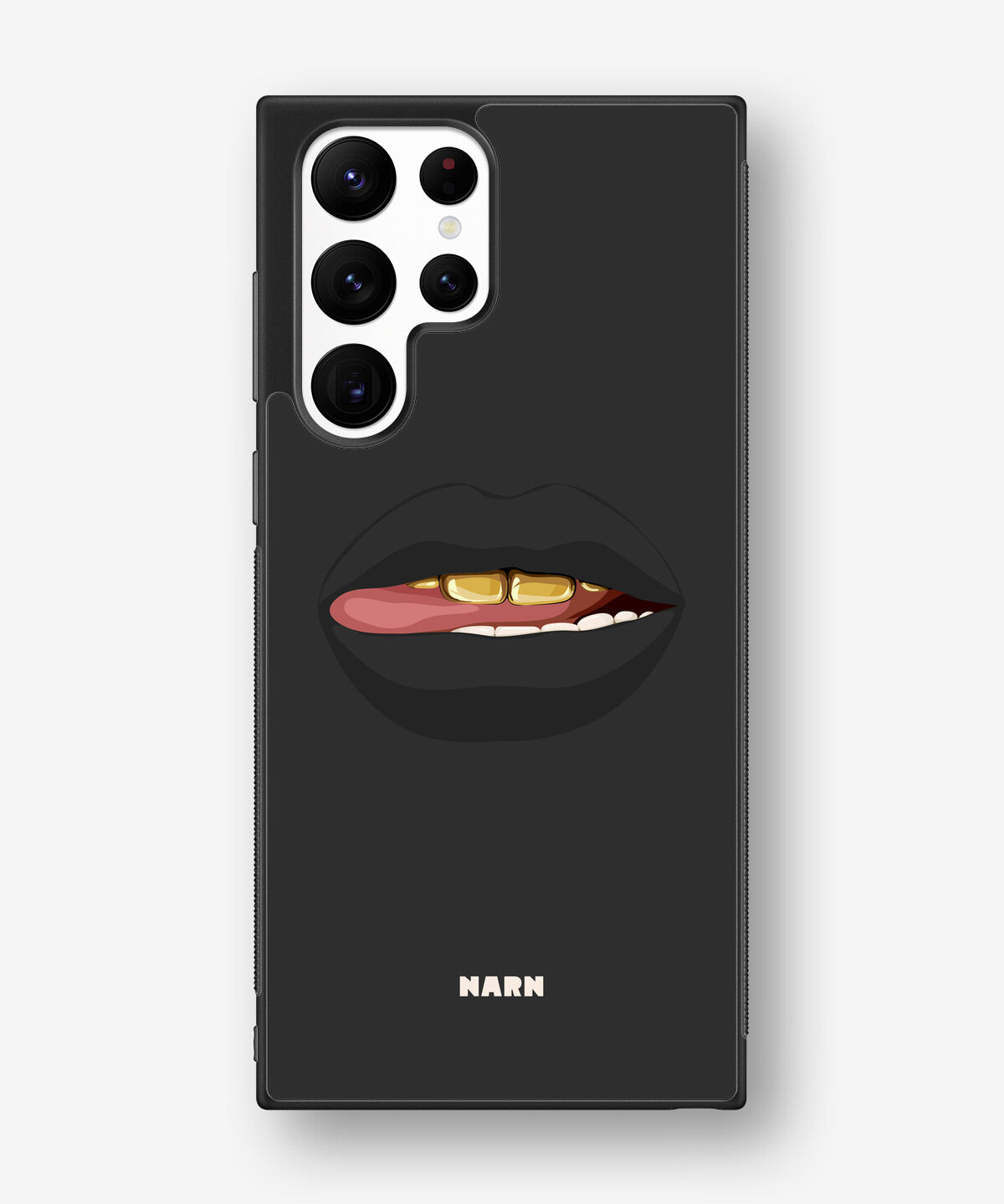 Samsung Galaxy S23 Ultra Hard Case – Golden Lips - View 1