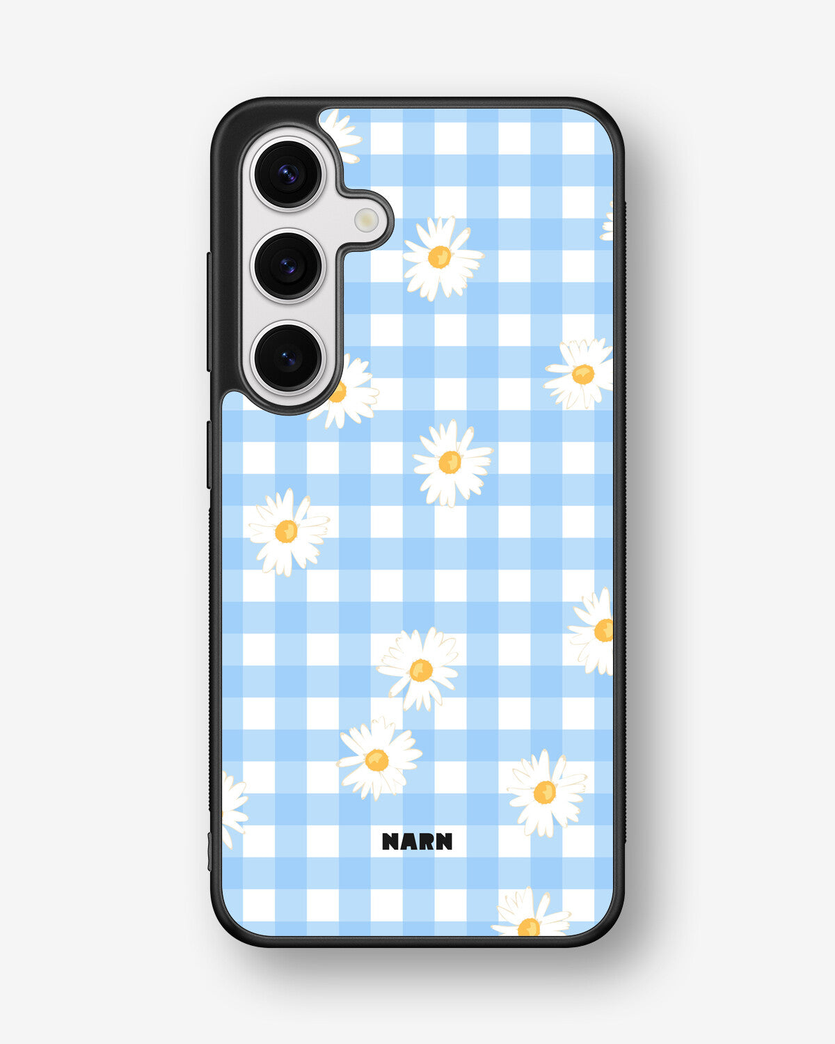Samsung Galaxy S24 5G Hard Case – Blue Daisies - View 1