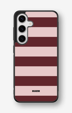 Samsung Galaxy S24 5G Hard Case – Cranberry Stripe - View 1
