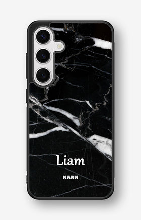 Samsung Galaxy S24 5G Hard Case – Custom - Black Marble - View 1