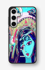 Samsung Galaxy S24 5G Hard Case – Abstract Cat - View 1