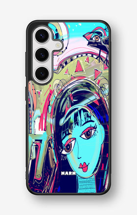Samsung Galaxy S24 5G Hard Case – Abstract Cat - View 1