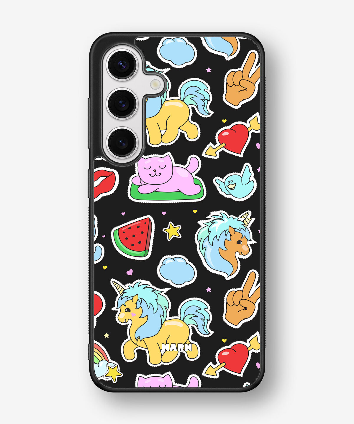 Samsung Galaxy S24 5G Hard Case – Cute Stickers - View 1