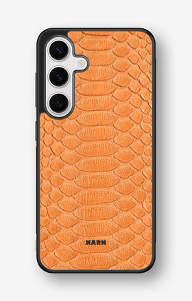 Samsung Galaxy S24 5G Hard Case – Orange Snake - View 1
