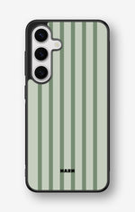 Samsung Galaxy S24 FE Hard Case – Sage Stripes - View 1