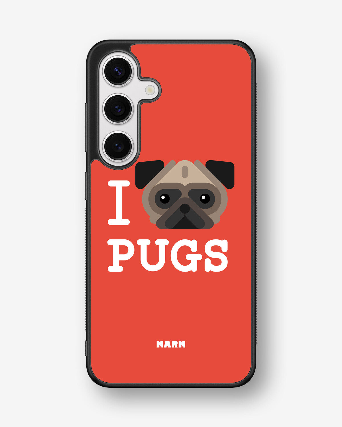 Samsung Galaxy S24 FE Hard Case – I Love Pugs - View 1
