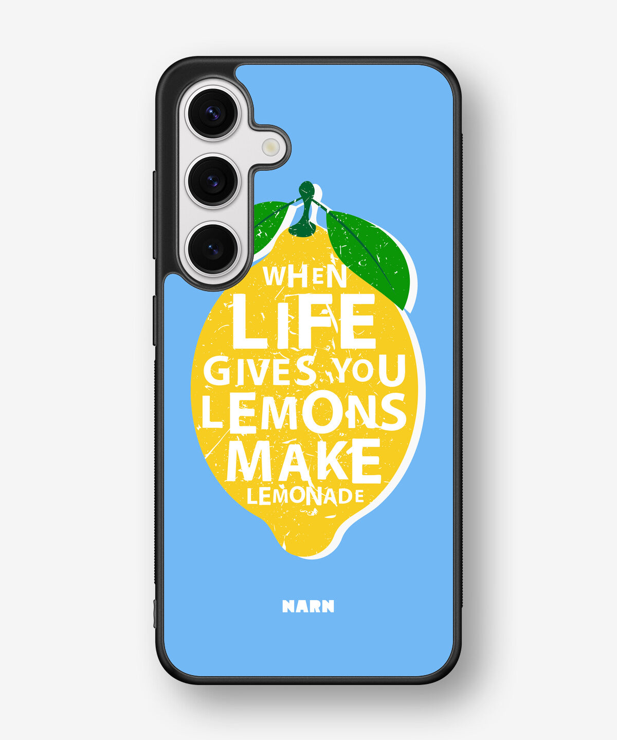 Samsung Galaxy S24 FE Hard Case – Lemon Quote - View 1