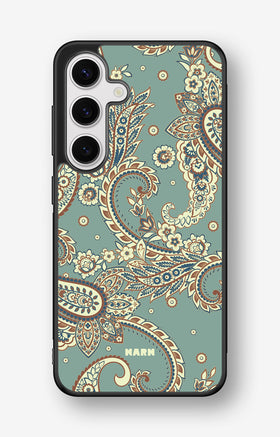 Samsung Galaxy S24 FE Hard Case – Paisley Green - View 1